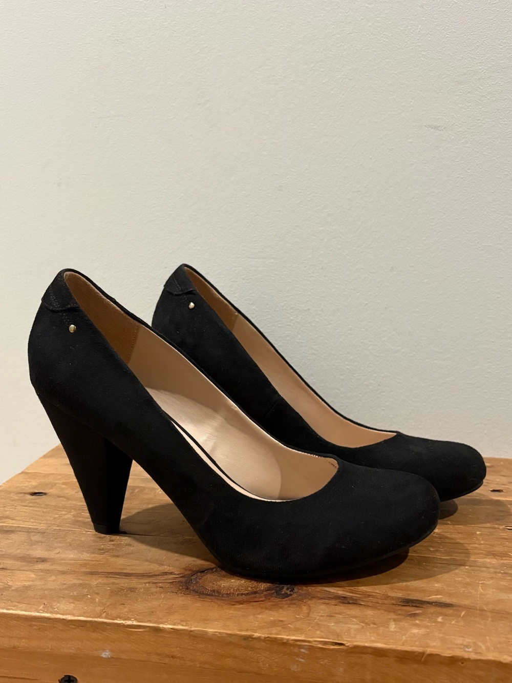 Black Suede Women's Heel